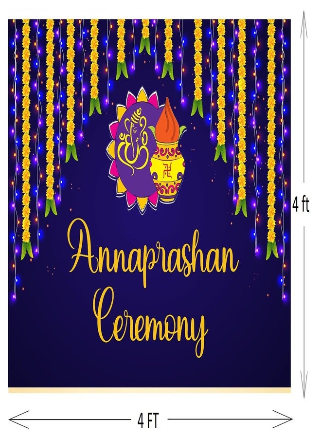 ثيم ماي بارتي لافتة خلفية مخصصة لحفلة أنابراشان للأطفال - 4 أقدام × 4 أقدام - Image 4